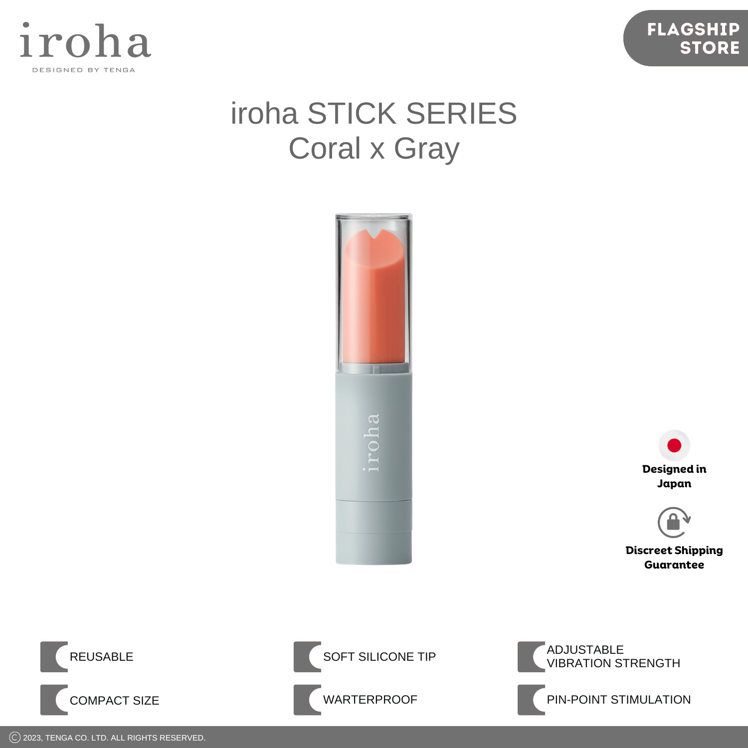 6ti9 iroha stick coral×gray | hms 01